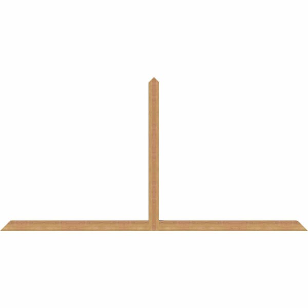 Ekena Millwork Portland Timber Gable Bracket, Western Red Cedar, 108"W x 54"H x 3 1/2"D x 3 1/2"F, 12/12 Pitch GBW108X54X0404POR00SWR - main